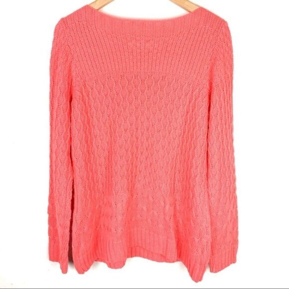Croft and Barrow Coral Knit Sweater New XL - Picture 2 of 9